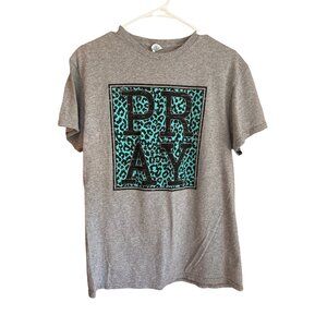 Delta Pro Weight M Crew Neck Graphic Pray Leopard Print Tee
